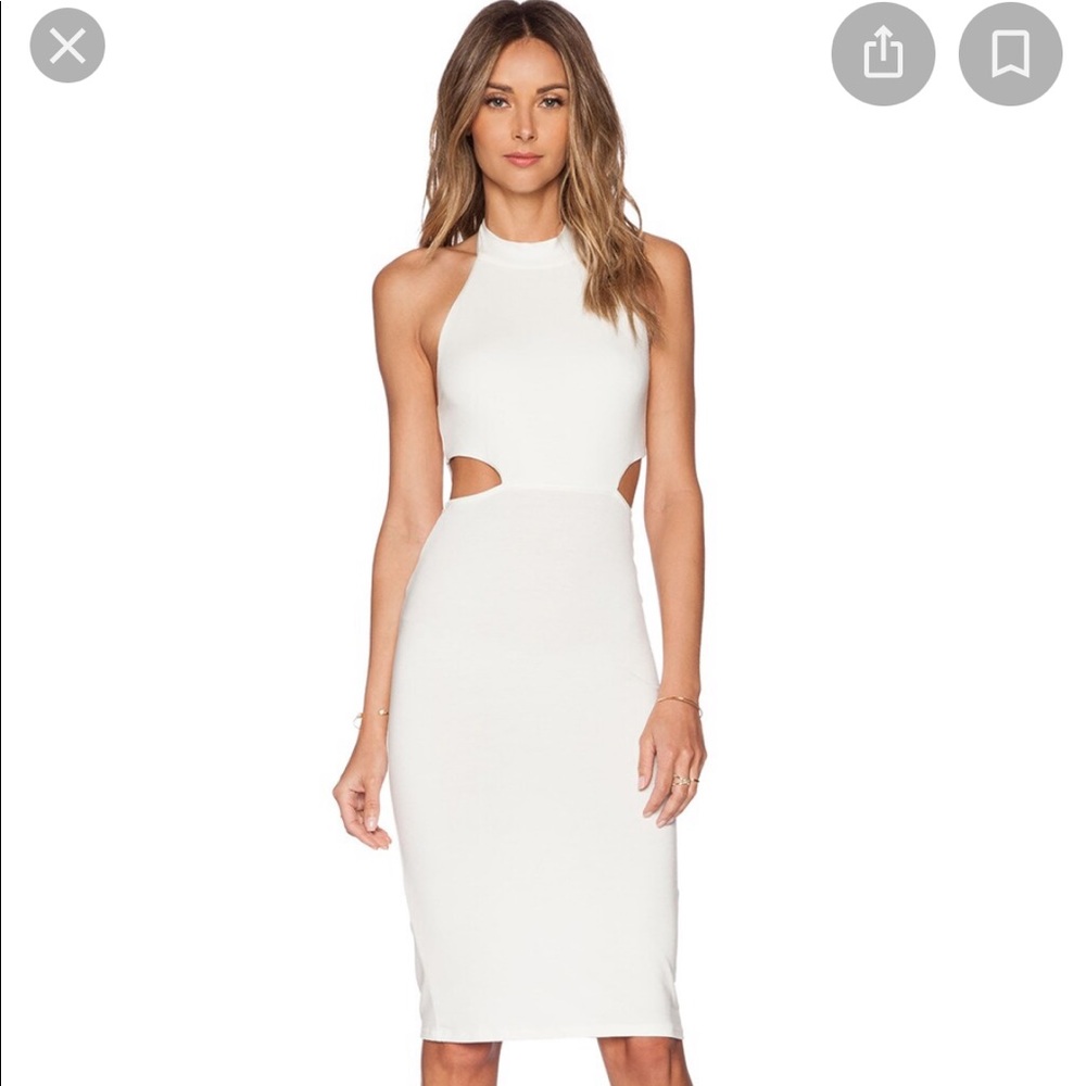 White Rachel Pally Cut Out Dress